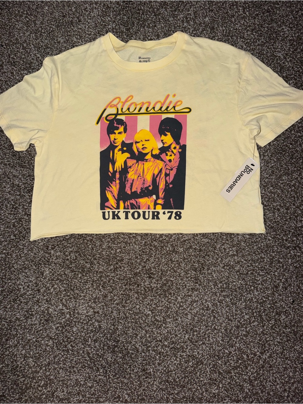 Primark Blondie UK Tour '78 Graphic Tee in Pale Yellow